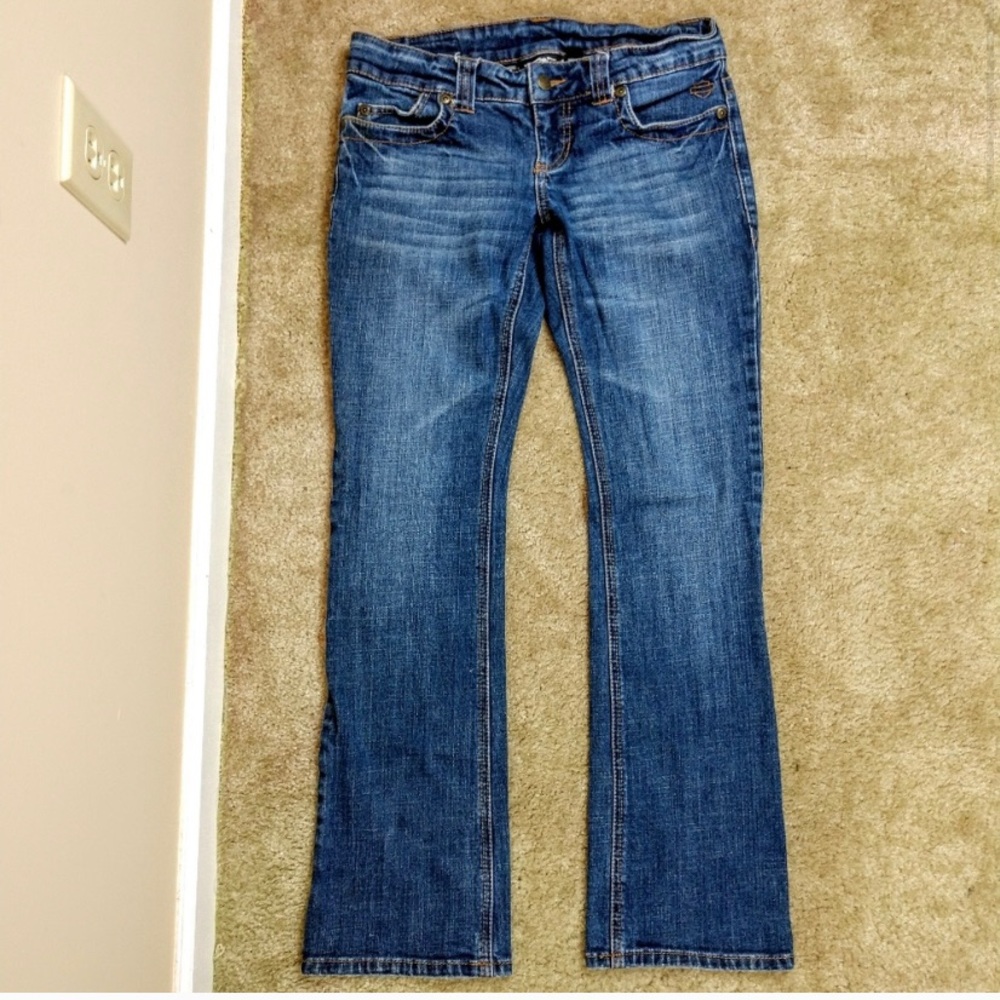 Harley-Davidson Straight Leg Jeans Sz 4-6 - Picture 2 of 8